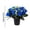 Dark Purple, variant on Clearance | Blue 12 Heads Artificial Rose Bouquet with Pot, Outdoor Memorial Cemetery Flowers Arrangement for Grave Decoration Memorial Day Use