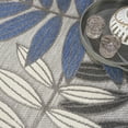 thumbnail image 3 of Nourison Aloha 9' x 12' Grey Blue Tropical Rug, 3 of 10