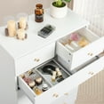 thumbnail image 3 of Ktaxon 6 Drawers Dresser Chests for Bedroom, Wood Chset of Drawers,Dressers Organizer for Bedroom, Living Room,Hallway, White, 3 of 13