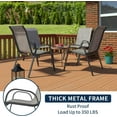 thumbnail image 2 of ECOPATIO Patio Chairs Set of 4, Outdoor Stackable Dining Chairs for All Weather, Breathable Garden Outdoor Furniture for Backyard Deck, Light Grey, 2 of 7