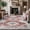 Bohemian-Red, variant on 8x10 Boho Area Rug, Washable Vintage Persian Rug with Non-Slip Rubber Backing for Living Room