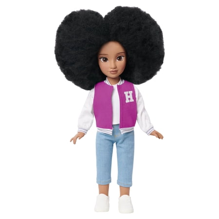 HBCyoU Student Body President Hope 18-inch Doll & Accessories, Coily Hair, Light Brown Skin Tone