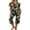 Yellow Print, variant on Women 2 Piece Pajamas PJs Set Floral Short Sleeve Tops and Capri Pants Loungewear Soft Sleepwear Nightwear