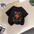 thumbnail image 4 of Zecgelong T-Shirt Décontracté à Manches Courtes et Col Rond pour Filles, Imprimé Dessin Animé, Taille 2-4 Ans, 4 of 4