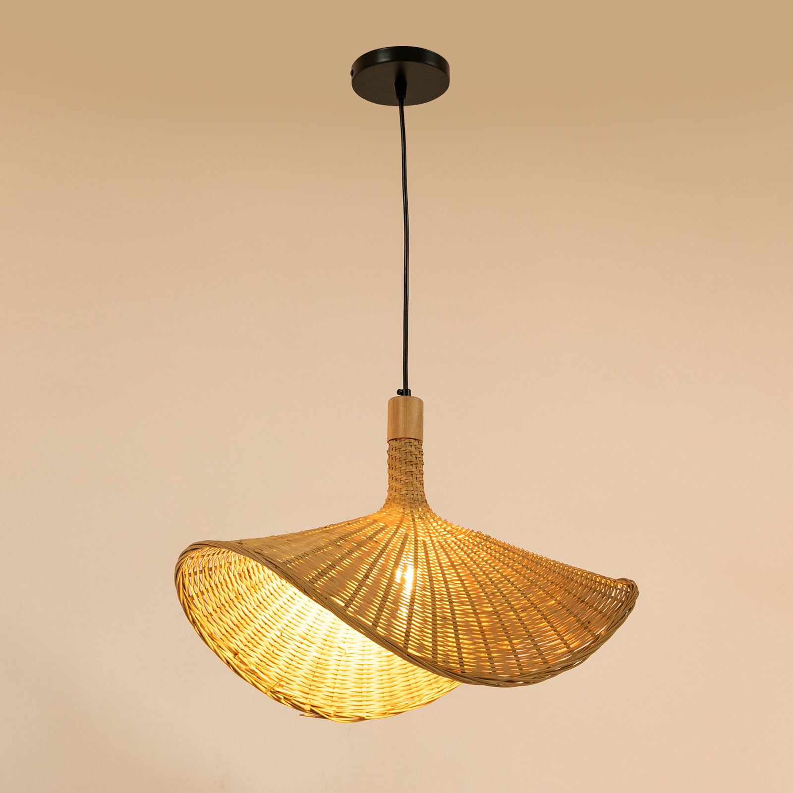 Pendant Light, Woven Hanging Light Fixtures, Ceiling Lamp for Dining Room Kitchen Entryway for the Dining Room, Kitchen Island, Living Room, Bedroom (Not Included Bulb)