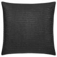 thumbnail image 1 of Bouclair Coussin Décoratif Noir Raki 18x18 Po (46x46 cm), 1 of 5