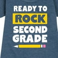 thumbnail image 3 of Instant Message - Ready To Rock Second Grade - Toddler And Youth Girls Fleece Dress, 3 of 6