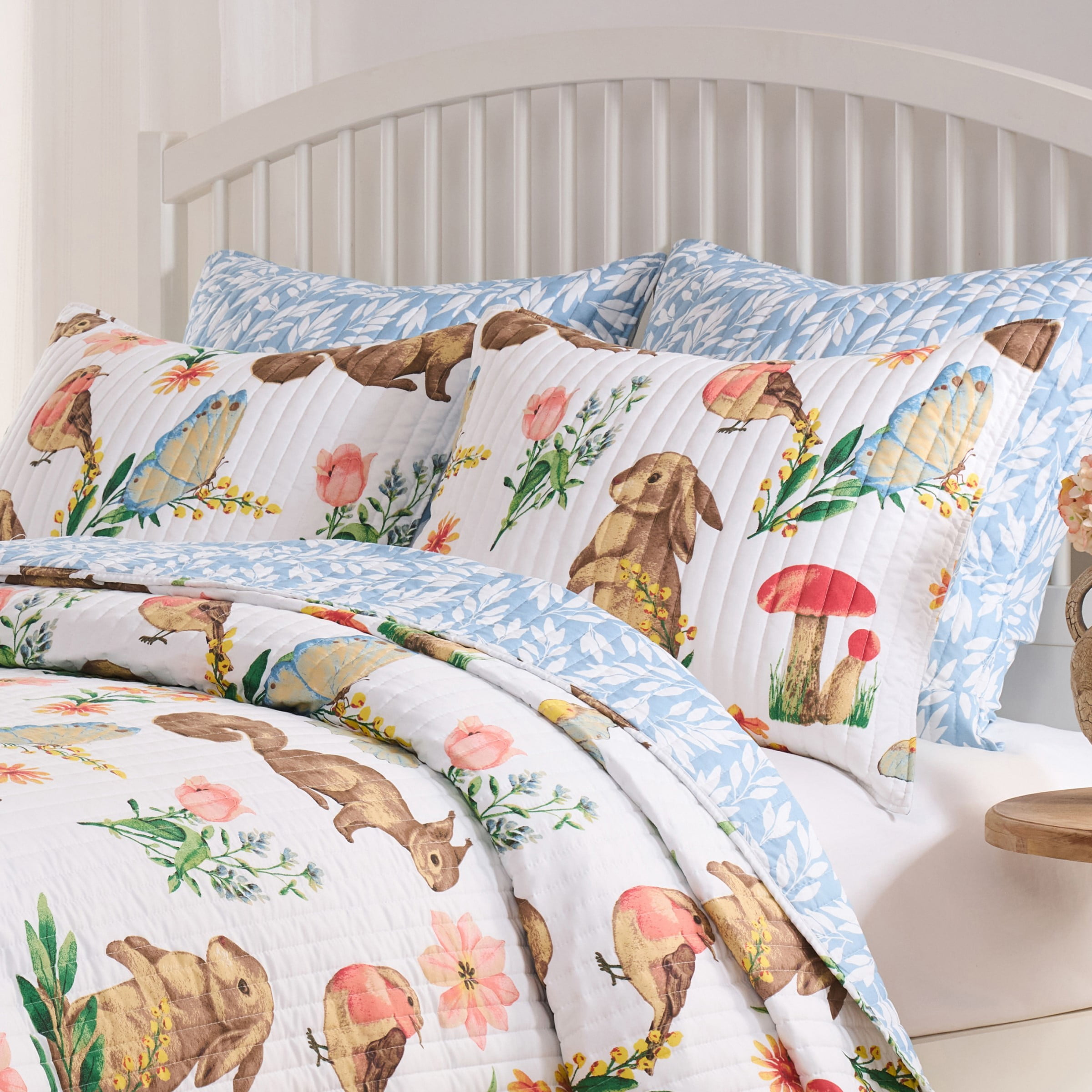 Greenland Home Fashions Willow Spring Garden Pillow Sham, Teen-Adult, Standard