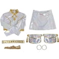 thumbnail image 2 of Golikin 2026 New Girls Pop Singer Cos Outfit Set for Party Theme Dress Up Birthday Gifts Pop Singer Pendant Dance Stage Outfits Set(110), 2 of 6
