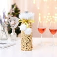 thumbnail image 4 of Christmas decorations--Christmas Wine Bottle Cover Gift Bag Sequin Design  Decoration, 4 of 6