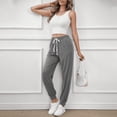 thumbnail image 5 of SOMER Women's Workout Sweatpants Jogger Lounge Pants with Pockets Light Weight Loose Comfy Casual Pajama Pants, 5 of 6