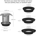thumbnail image 4 of Drain Hair Catcher: Stainless Steel Hair Trap For Shower Drain With Easy Cleaning, 4 of 5