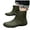 Green, variant on Rain Boots for Women Men Lightweight Water-proof Water Shoes Mid Calf Non Slip Garden Boots
