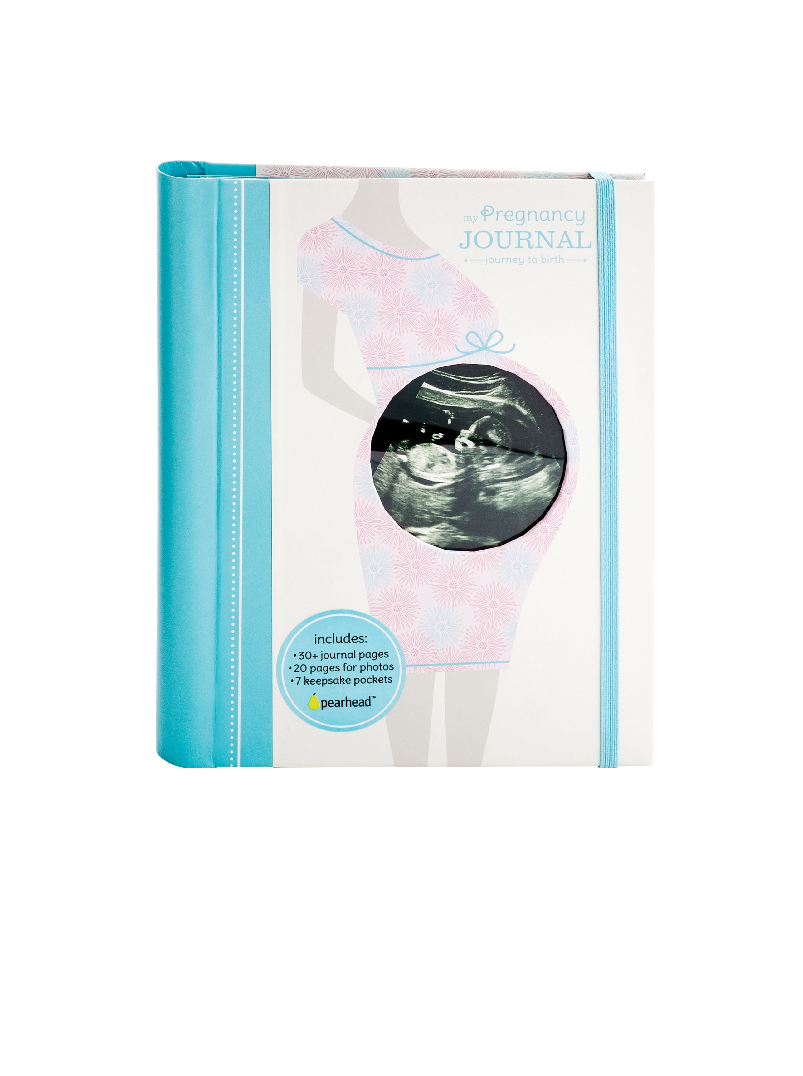 Pearhead Pregnancy Journal Book, Blue, Gift