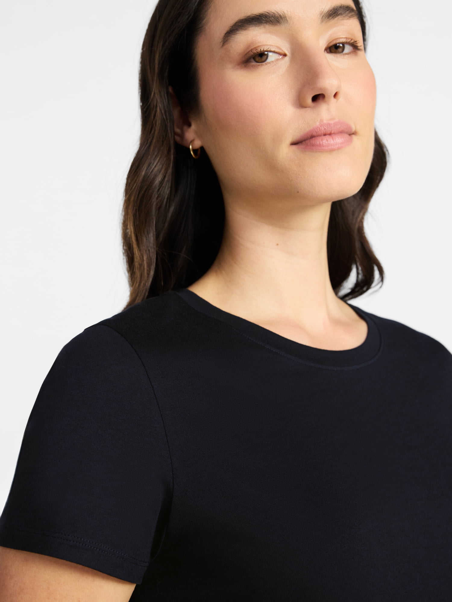 Time and Tru Women's Short Sleeve Crew Tee, Sizes 1X-4X