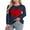 032 Blue, variant on Heart Sweaters for Women Valentine's Day Fleece Heart Patch Cable Knit Pullover Sweater Shermie
