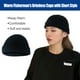 thumbnail image 3 of Qarigey Gorro de lana de tendencia, buena elasticidad, gorras clásicas de pescador sin borde, tocados crimpables a prueba de viento para montañismo, Sombreros Negro Qarigey AP009365-02B, 3 of 6