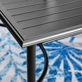 thumbnail image 6 of Sophia & William Metal 6 Seat Outdoor Patio Dining Table, Black, 6 of 6