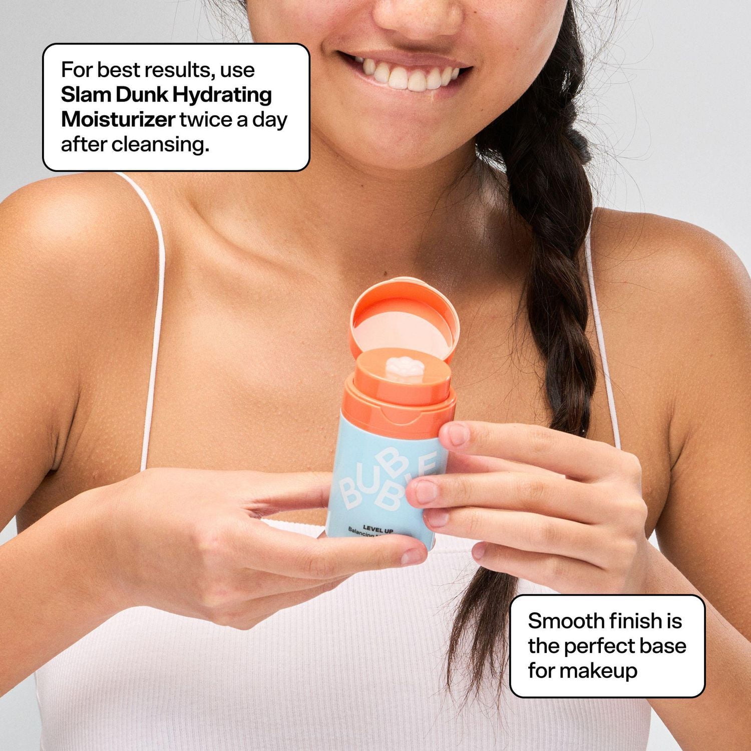 Bubble Skincare Level Up Hydratant équilibrant, peaux normales, grasses et mixtes, 1,7 fl oz Hydratant équilibrant Bubble Level Up