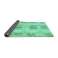 thumbnail image 2 of Ahgly Company Indoor Round Abstract Turquoise Blue Modern Area Rugs, 8' Round, 2 of 4