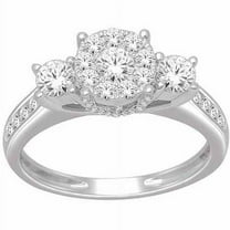 1 Carat T.W. Diamond 10kt White Gold Three-Stone Engagement Ring