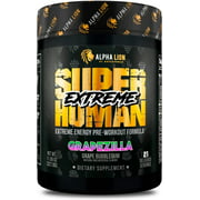 Alpha Lion SUPERHUMAN EXTREME - 21 servings - Extreme Pre-Workout Grapezilla