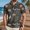 Khaki #027, variant on Halloween Shirts for Men Spider Castle Graphic Short Sleeve Casual Tees Candy Print Henley Vintage Fall T Shirt XL