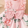 thumbnail image 6 of Baby Girl Summer Clothes Outfits Sleeveless Lace Floral Romper Dress Newborn Outfit, 6 of 7