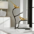thumbnail image 3 of Uttermost Birds On A Limb Coastal Metal Sculpture in Gold Finish, 3 of 7