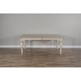 thumbnail image 5 of Pemberly Row 90" Coastal Wood Dining Table in Taupe Off White, 5 of 11