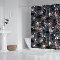 thumbnail image 2 of Rottweiler Dog and Flower Floral Shower Curtain 84"x72" ,Bathroom Decorative Shower Curtains Set with 12 Hooks,Modern Waterproof Washable Shower Curtain, 2 of 6