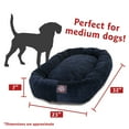 thumbnail image 4 of Majestic Pet Villa Velvet Bagel Pet Bed for Dogs, Calming Dog Bed Washable, Medium, Navy Blue, 4 of 5