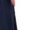 Dark Blue, variant on EASYBRA Pleated Midi Dress Solid Color Short Sleeve Casual Summer Dress Slim Fit Round Neck S–XXL