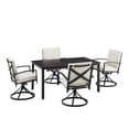 thumbnail image 1 of Crosley Furniture Kaplan 5 Piece Metal Outdoor Dining Set in Oatmeal, 1 of 18