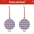 thumbnail image 2 of Cauagu Heart Check Plaid Pattern Acrylic Christmas Pendant,1-Pack Christmas Ornaments Xmas Tree Decor Christmas Décor with Ribbon Cute Tree Hanging for Party Favors-Round Shape, 2 of 7