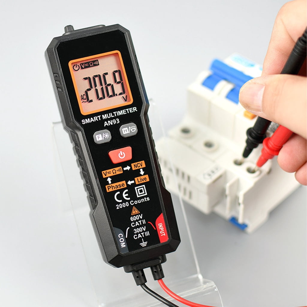 Multifunction Multimeter Efficient Multimeter with NCV Type & Data Hold Function Easy to Carry for Reliable Measurements