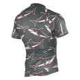 thumbnail image 2 of joogoo Sharks with Red Pattern Men's Cycling Jerseys Mountain Bike Short Sleeve Tops M, 2 of 7