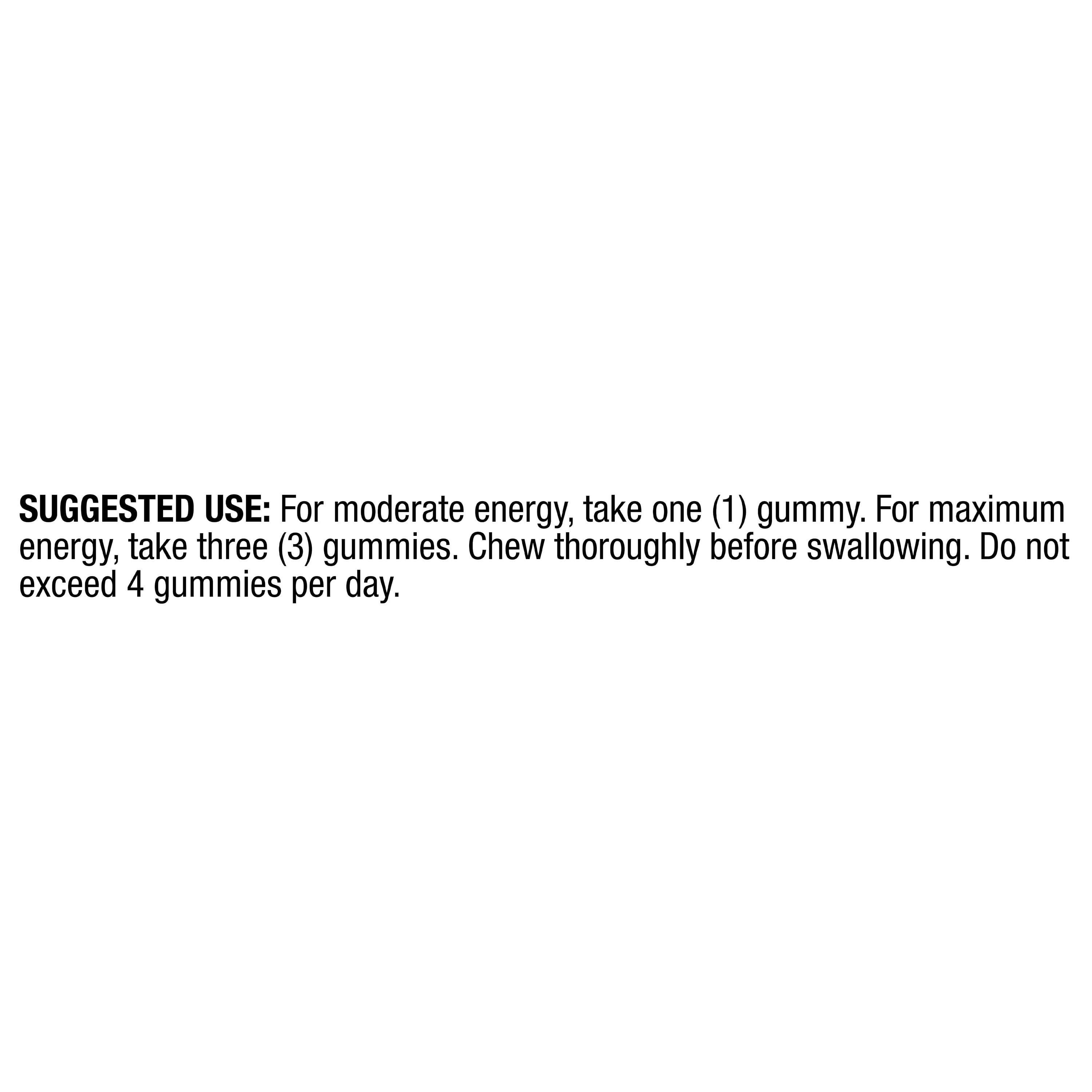 Equate Caffeine Energy Gummies Dietary Supplement, 75mg, Orange Flavor, 30 Count