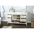 thumbnail image 7 of Elegant Decor Theo 60" Zinc Alloy MDF Single Bathroom Vanity in White, 7 of 7