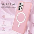 thumbnail image 3 of for Samsung Galaxy A53 Case Compatible with MagSafe Galaxy A53 Magnetic Cases Slim Translucent Matte Skin Feeling Shockproof Protective Anti-Scratch Phone Case for Samsung A53 5G 6.5'', Pink, 3 of 18