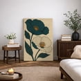 thumbnail image 4 of Canvas Print Abstract Flower Wall Art Vintage Botanical Decorative for Living Room Bedroom - 16"x24", 4 of 8