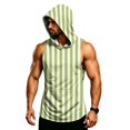 thumbnail image 6 of Graphic Camo Sleeveless Hooded Tank Top for Men, Muscle Fit Pullover Gym Vest - Quick-Dry Athletic Shirt with Pocket for Bodybuilding & Summer Training White XXXXL, 6 of 7