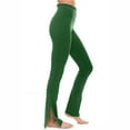 thumbnail image 2 of pstuiky Women's Flared Leggings Yoga Pants Flare Sweatpants Women High Waisted Yoga Pants Long Pants Wide Leg Workout Pants Green #8 XL, 2 of 4