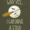 thumbnail image 3 of CafePress - Drive A Stick Broom Dark T Shirt - Men's Classic Graphic Cotton T-Shirt, 3 of 4