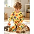thumbnail image 2 of Aideaone 2-Piece Toddler Boys Pajamas Set Kids Pjs Long Sleeve Tees & Pants Printed Kids Sleepwear 2-6T, 2 of 5