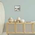 thumbnail image 3 of Stupell Industries Rippled Beach Fence Landscape Painting White Framed Art Print Wall Art, 12 x 12, 3 of 10