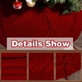 thumbnail image 6 of geerera Knitted Christmas Tree Skirt, 24" White Tree Skirt for Xmas Holiday Home Party Decoration, 6 of 6