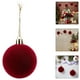 thumbnail image 5 of 24 bolas navideñas flocadas para decorar el árbol: esferas rojas oscuras para San Valentín, adornos navideños colgantes, bolas decorativas irrompibles., 5 of 7