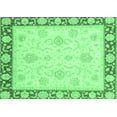 thumbnail image 1 of Ahgly Company Indoor Rectangle Oriental Emerald Green Traditional Area Rugs, 7' x 10', 1 of 4