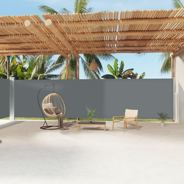 Toldo lateral retráctil VidaXL Antracita 200x1200 cm